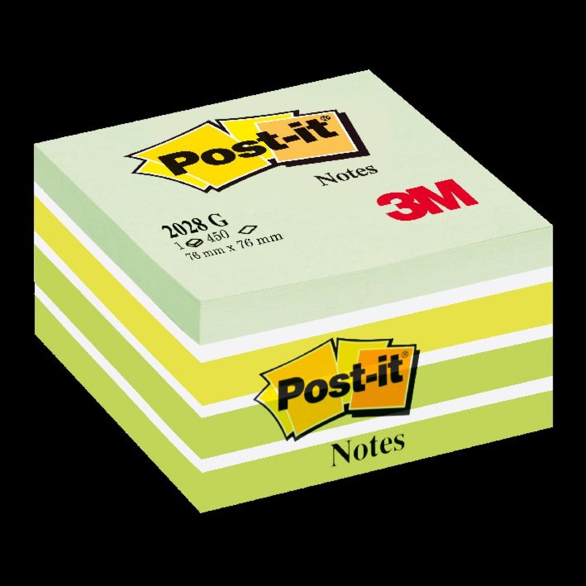 3MHaftnotiz Würfel Post-it 76x76mm grün sortiertArtikel-Nr: 4001895872808