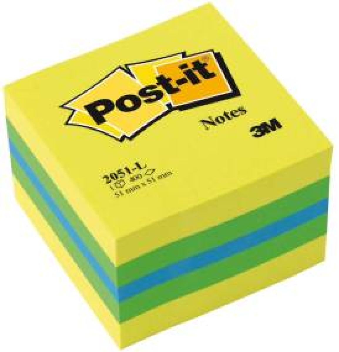 3MHaftnotiz Würfel Post-it 52x52mm farbig sortiertArtikel-Nr: 4001895853814