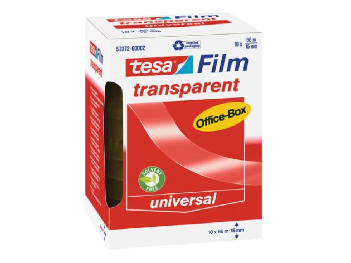TesaTransparent 66mx15mm 10pcs in Office Box 57372-00002-Price for 10 pcs.Article-No: 4042448036049