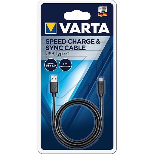 VARTAData/charging cable USB 3.1 type C to USB type A 57944101401Article-No: 352130