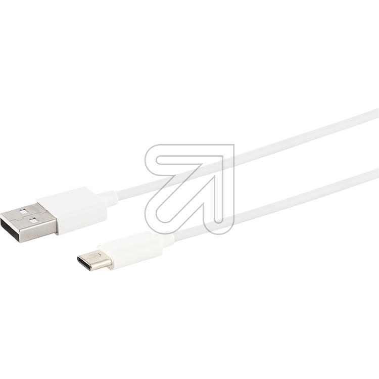 S-ConnUSB 2.0 Kabel, USB 2.0 A auf USB Typ C, weiß, 1m 14-13041Artikel-Nr: 352200