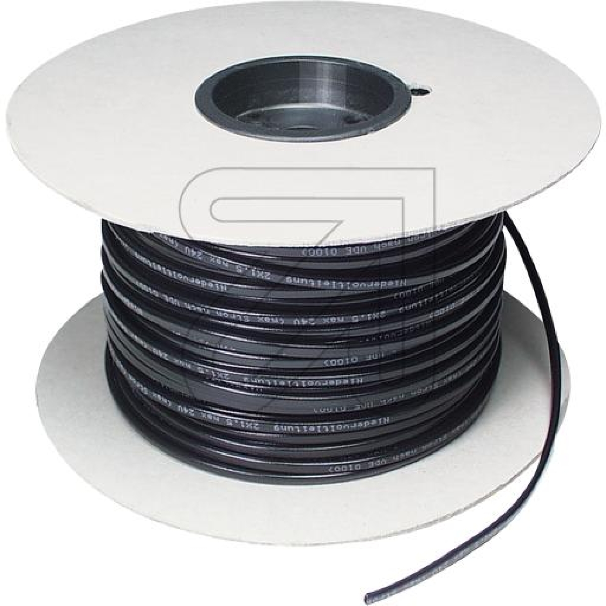 elmatLow voltage cable SIF/PV 2 x 1.5 black 7130011 BauPVO-EN 50575/fire class: E-Price for 100 pcs.Article-No: 364240