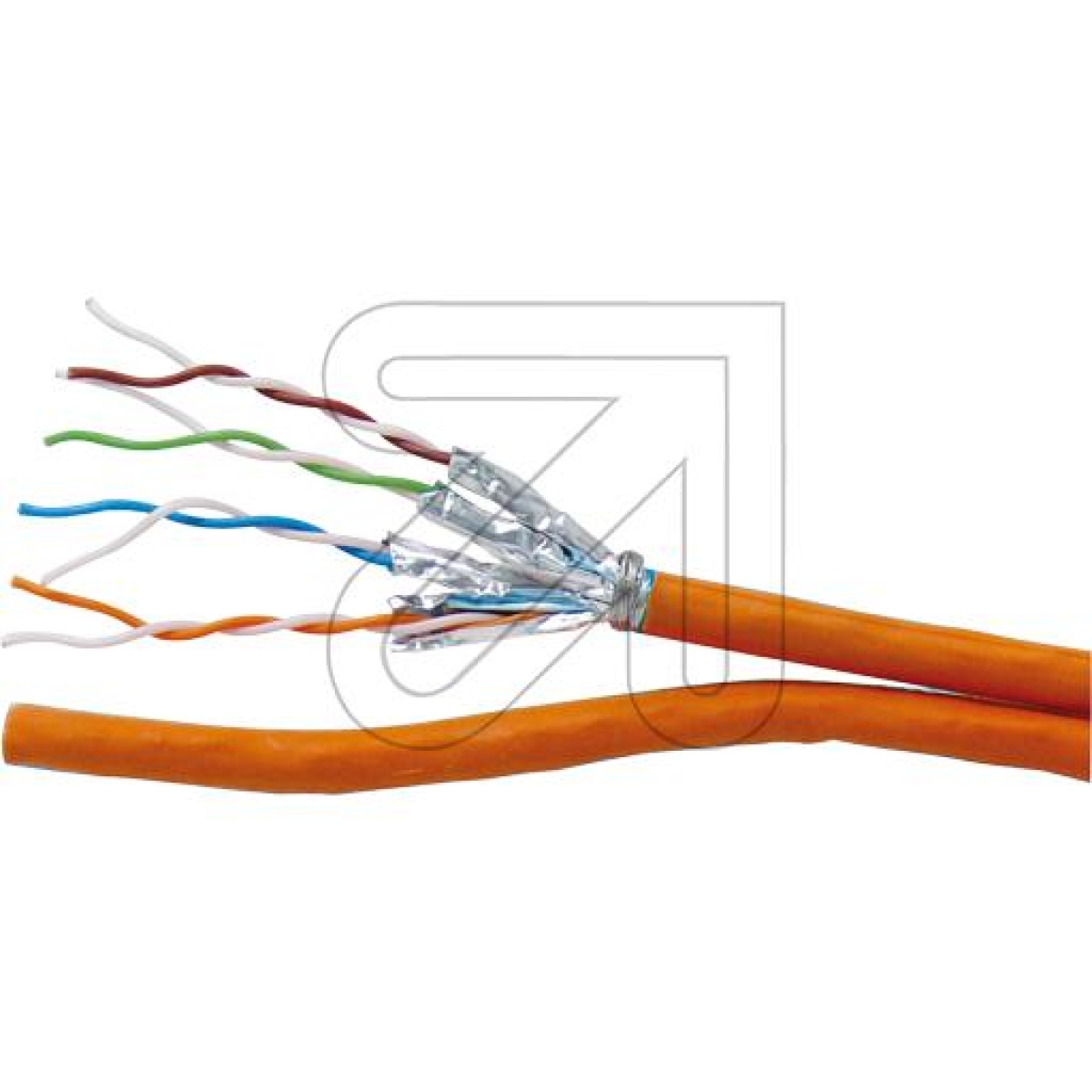 EKU Kabel & SystemeData installation cable Cat 7 duplex ekulan10 250 m BauPVO-EN 50575/fire class: D-Price for 250 meterArticle-No: 365800