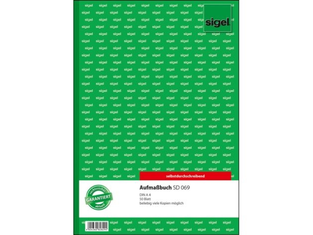 SigelAufmassbuch A4 50Blatt SD069Artikel-Nr: 4004360828294