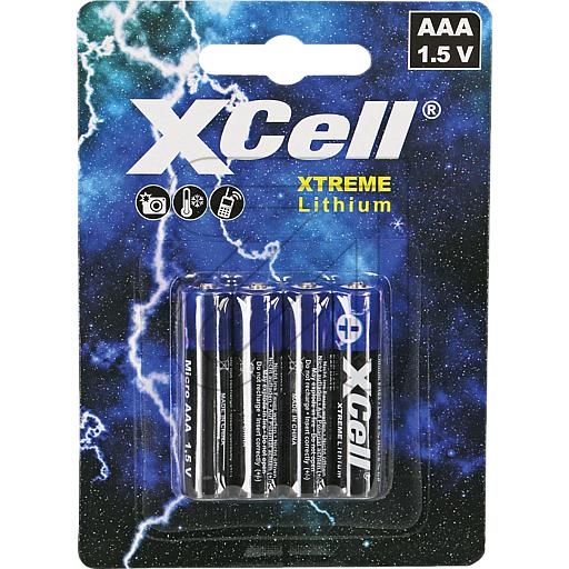 XCellLithium battery Micro/AAA Xtreme 145874-Price for 4 pcs.Article-No: 371240