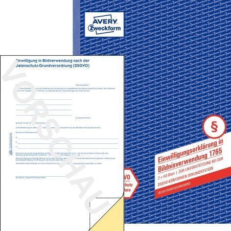 ZweckformConsent to use portrait A4 SD 2x40 sheets 1765Article-No: 4004182017654