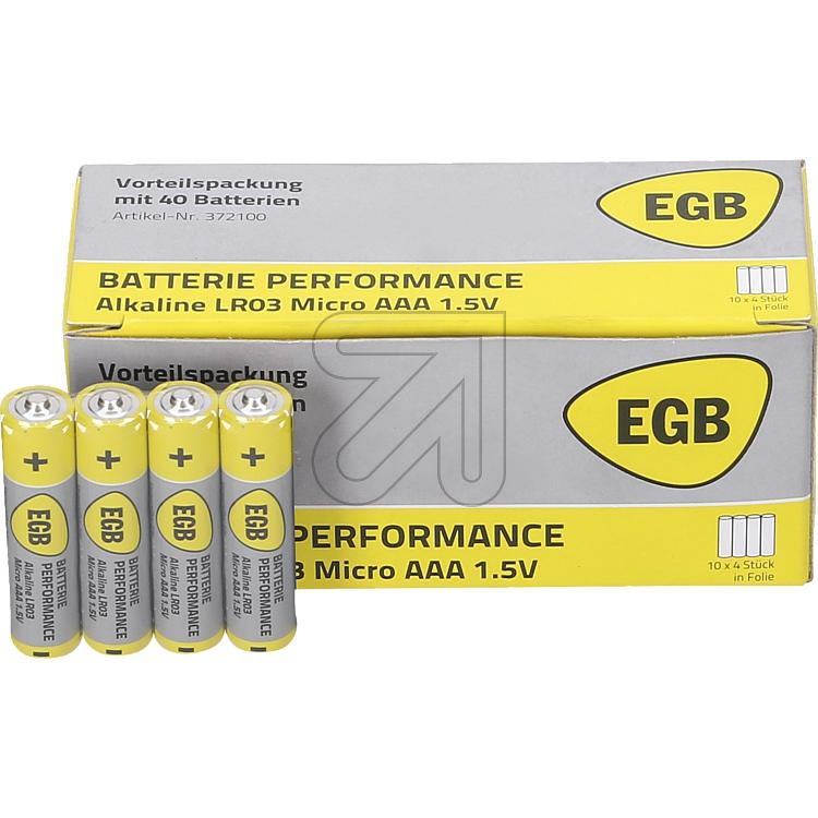 EGBAlkaline battery Micro LR3-Price for 40 pcs.Article-No: 372100