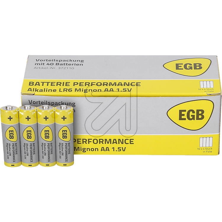 EGBAlkaline battery mignon LR6-Price for 40 pcs.Article-No: 372110