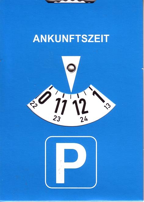 RNKParking discs 11X15Cm 24-hour division 3118Article-No: 4002871311809