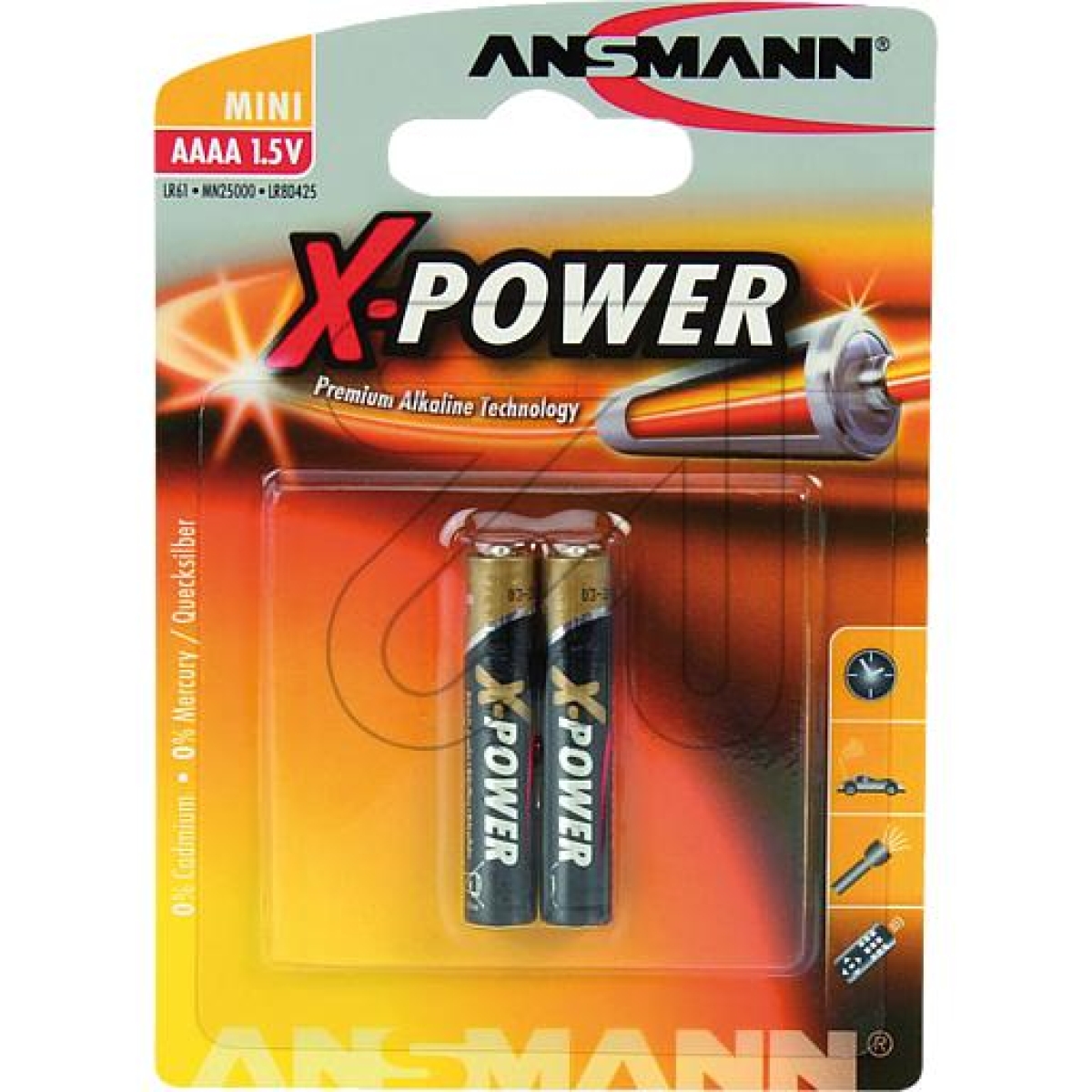 AnsmannAlkali-Batterie AAAA/Piccolo 1510-0005-Preis für 2 St.