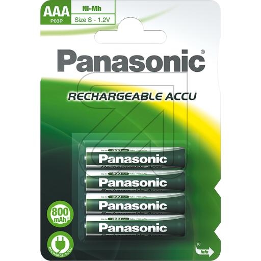 PanasonicNiMH-Akku Micro P-03/4BC900 HHR-4XXE/4BC-Preis für 4 StückArtikel-Nr: 374835