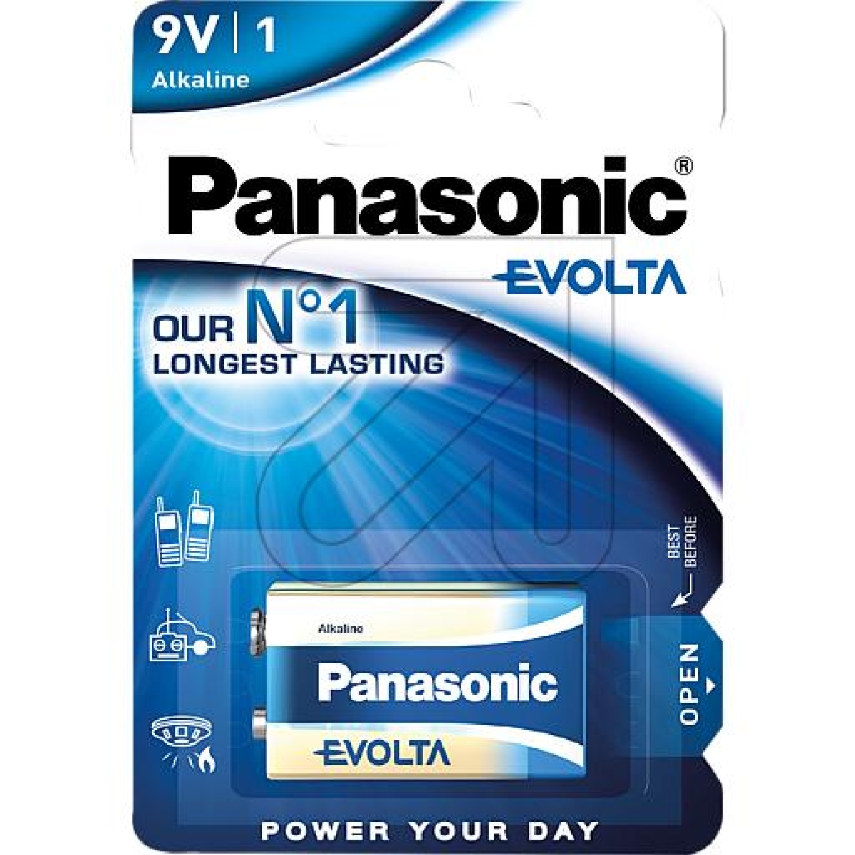Panasonicbattery Evolta 6LR61EGE/1BPArticle-No: 374975