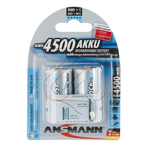 AnsmannmaxE Baby 4500 mAh 5035352-Price for 2 pcs.Article-No: 375045