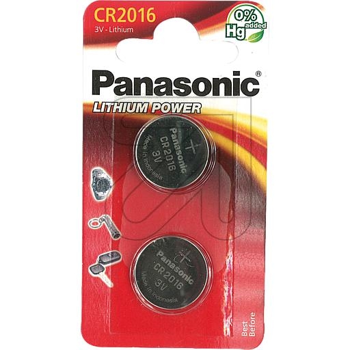 PanasonicKnopf-Zelle CR-2016EL/2B-Preis für 2 St.