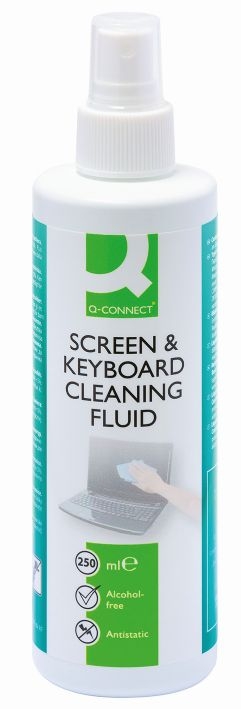Q-ConnectCleaning spray 250ml Q-Connect KF04502 850281-Price for 0.2500 literArticle-No: 5705831045026