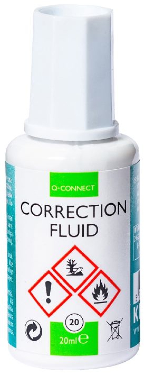 Q-ConnectCorrection fluid 20ml white Q-Connect-Price for 0.0200 literArticle-No: 5705831105072