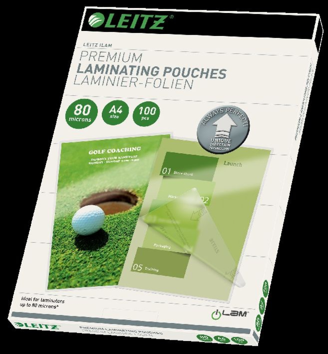 LeitzLaminating film A4 UDT 100 pieces crystal clear 74780000-Price for 100 pcs.Article-No: 4002432397624