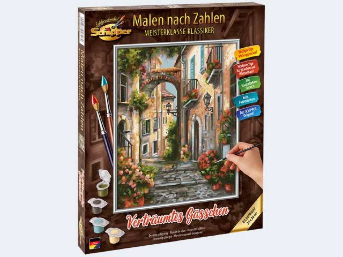 SimbaMalen nach Zahlen Verträumtes Gässchen 30x24cmArtikel-Nr: 4000887928264