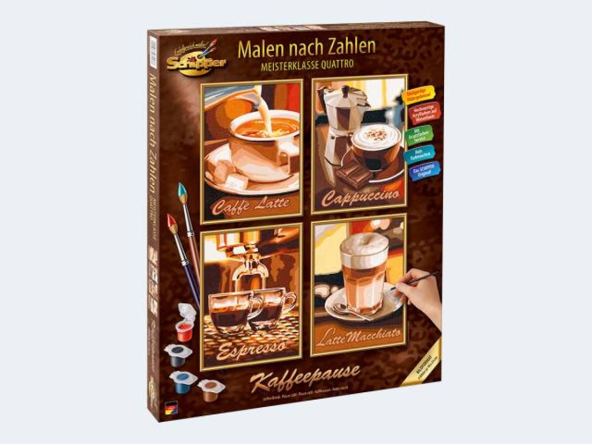 SimbaMalen nach Zahlen Kaffeepause 4 Motive 18x24cmArtikel-Nr: 4000887935538