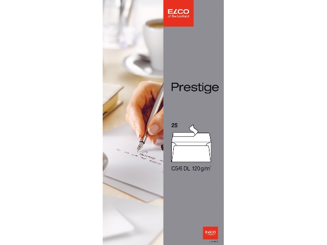 ElcoEnvelope Prestige DL 120g oF HK white 25 pieces-Price for 25 pcs.Article-No: 7610425251500