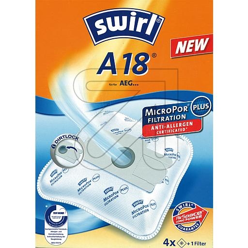 SwirlA 18 MicroPor dust bag-Price for 4 pcs.Article-No: 452035