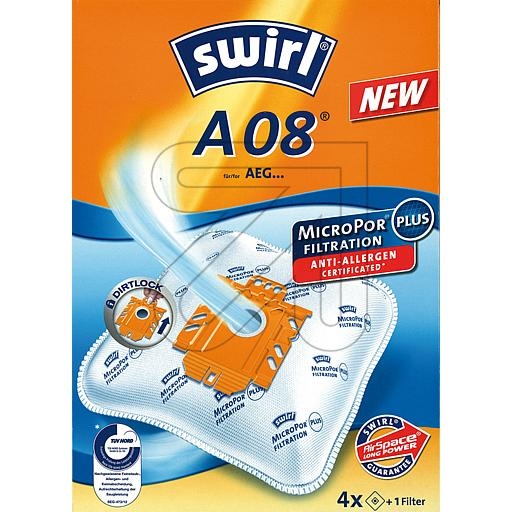 SwirlA08/A09 MicroPor dust bag-Price for 4 pcs.Article-No: 452080