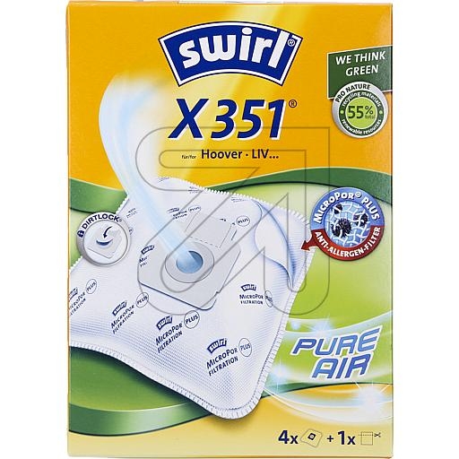 SwirlDust bag Swirl X 350/351 MicroPor-Price for 4 pcs.Article-No: 452545
