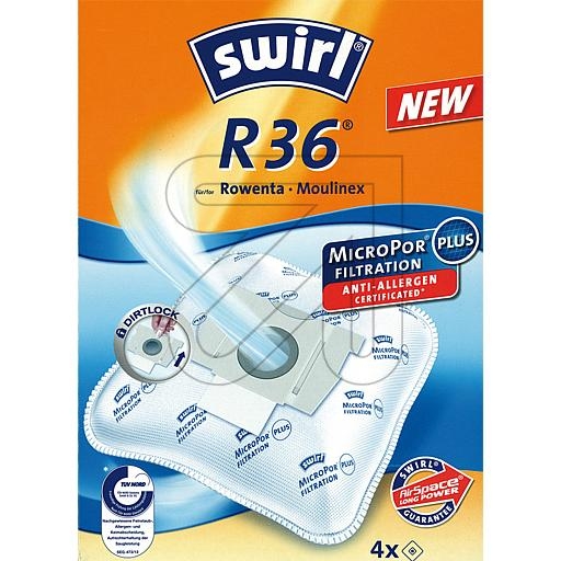 SwirlDust bag Swirl R 36 MicroPor Plus Green-Price for 4 pcs.Article-No: 452700
