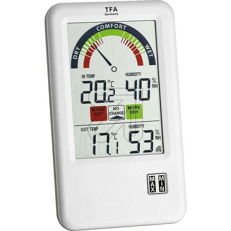TFARadio thermo-hygrometer BEL-AIR 30.3045Article-No: 473870