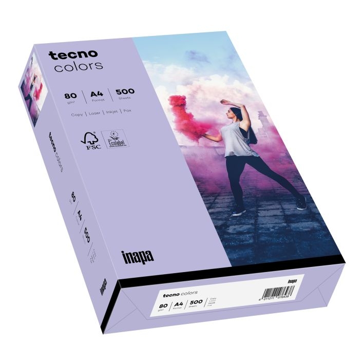 InapaCopy paper tecno colors A4 80g 500 sheets violet-Price for 500SheetArticle-No: 4011211077060