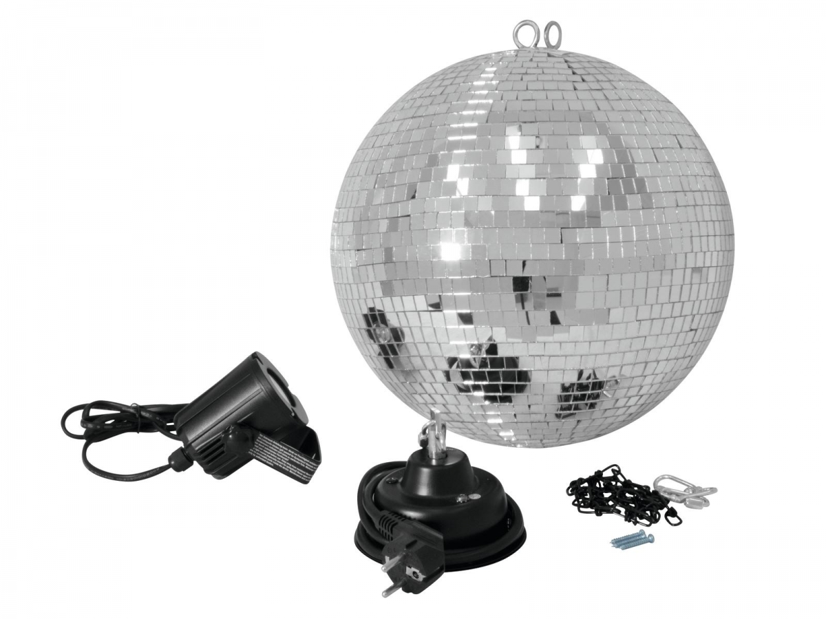 EUROLITEMirror Ball Set 30cm with LED Spot