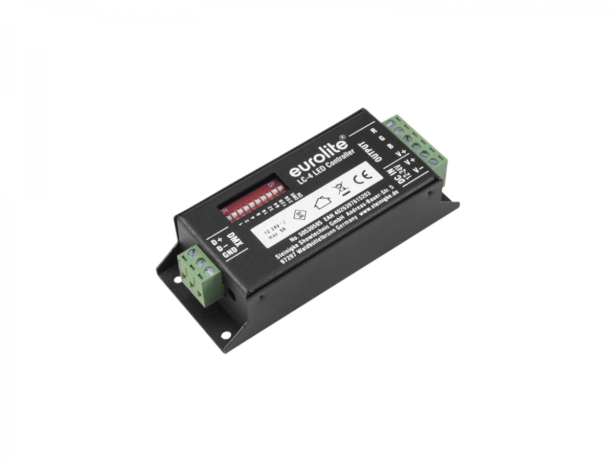EUROLITELC-4 LED Strip RGB DMX ControllerArtikel-Nr: 50530595