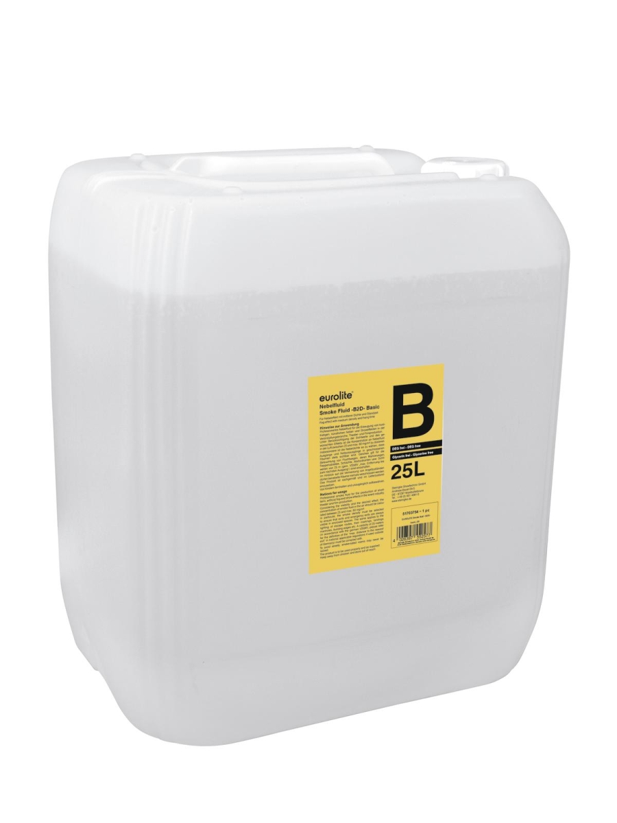 EUROLITESmoke Fluid -B2D- Basic Nebelfluid 25l-Preis für 25 LiteArtikel-Nr: 51703754