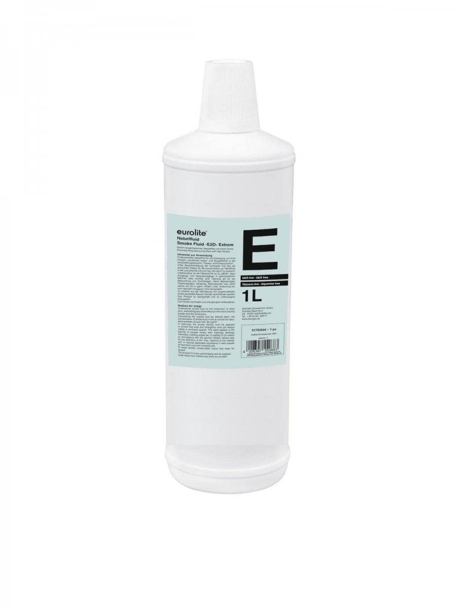 EUROLITESmoke Fluid -E2D- Extrem Nebelfluid 1lArtikel-Nr: 51703844