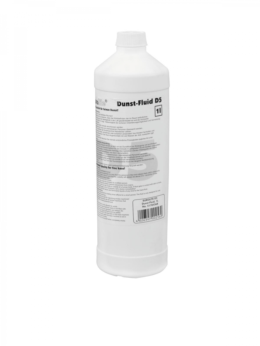 EUROLITED-5 Dunst-Fluid 1 Liter für HazerArtikel-Nr: 51704368