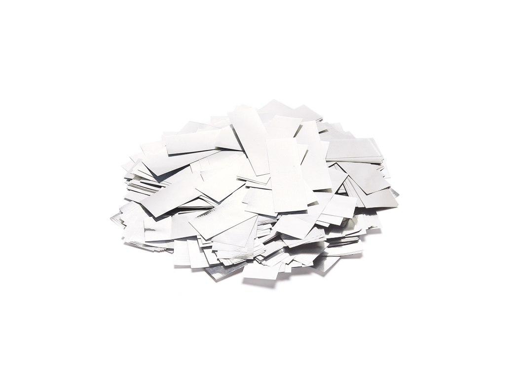 TCM FXMetallic Confetti rectangular 55x18mm, white, 1kgArticle-No: 51708850