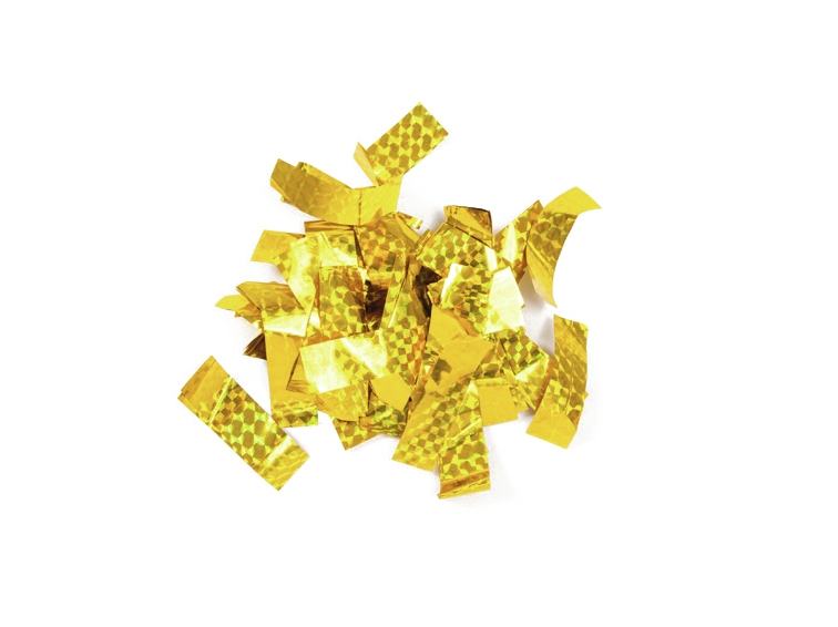 TCM FXMetallic Confetti rectangular 55x18mm, gold, laser effect, 1kgArticle-No: 51708932