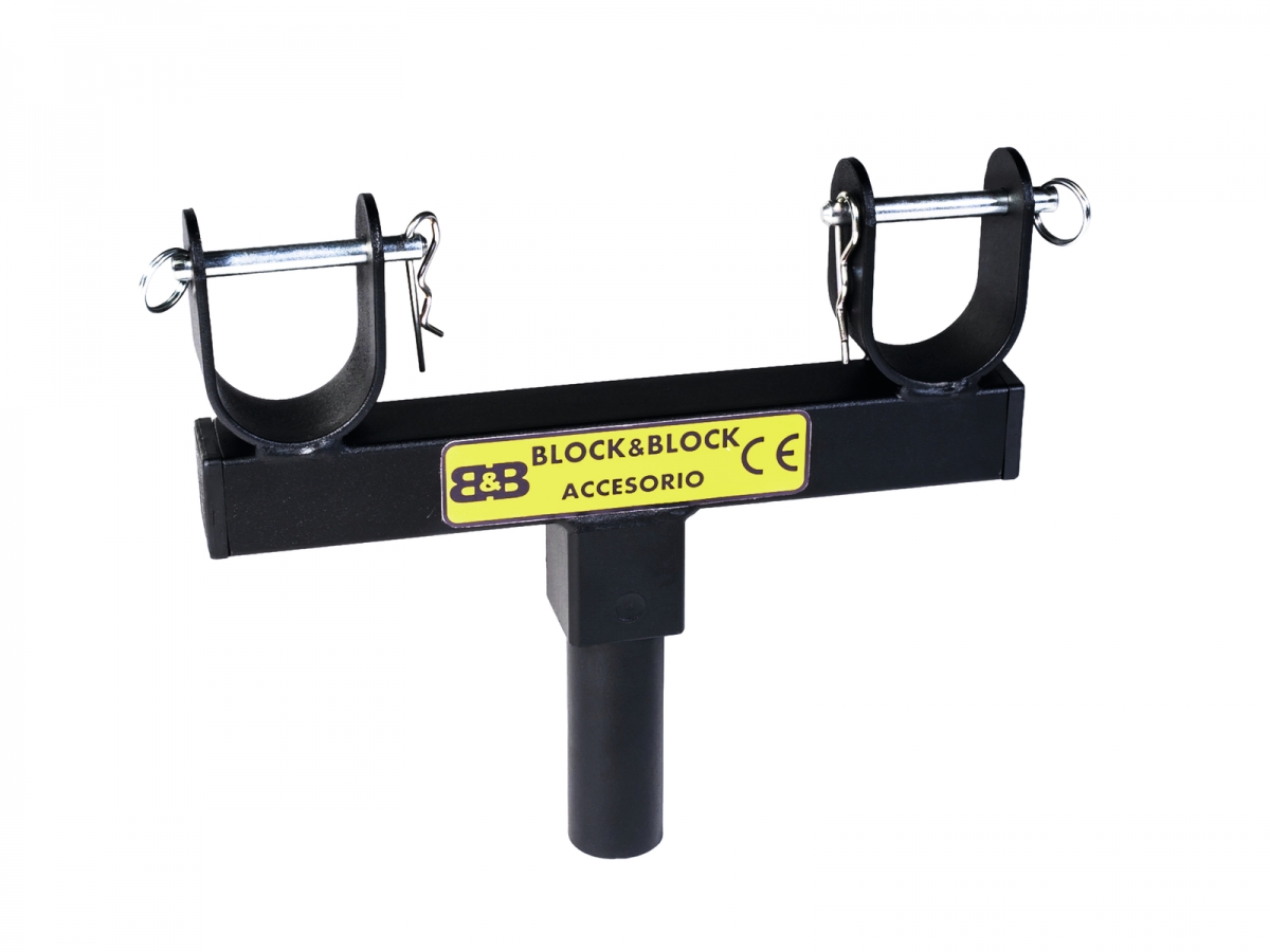 BLOCK AND BLOCKAM3802 fixed support for truss insertion 38mm male