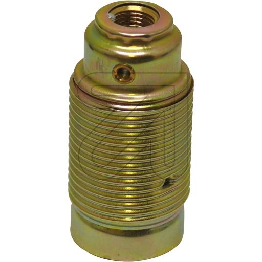 electroplastMetal socket with external thread E14 brass-Price for 5 pcs.Article-No: 604205