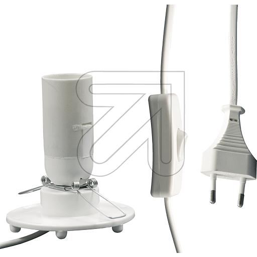 D. W. BendlerLamp base E14 white 1.5m, with switch 3626.1500.0500.0024Article-No: 607450