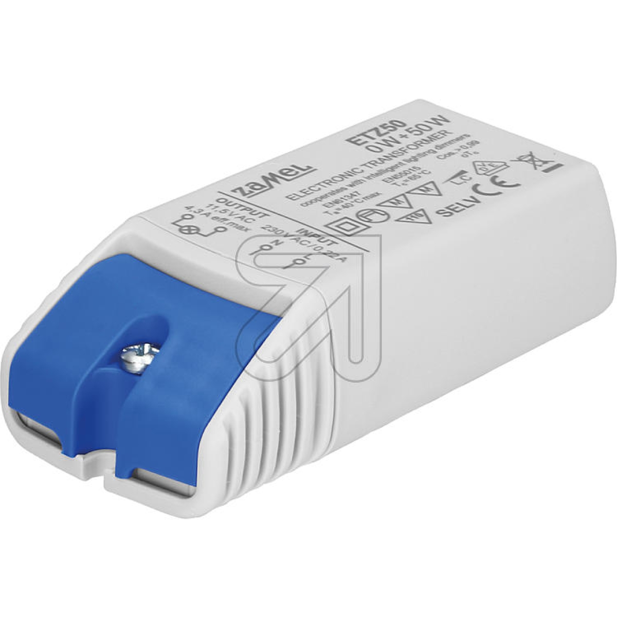 ZamelNV/LED-Trafo Retrofit 12V-AC/0-50W ETZ 50 (LED bis 45W !)Artikel-Nr: 613600