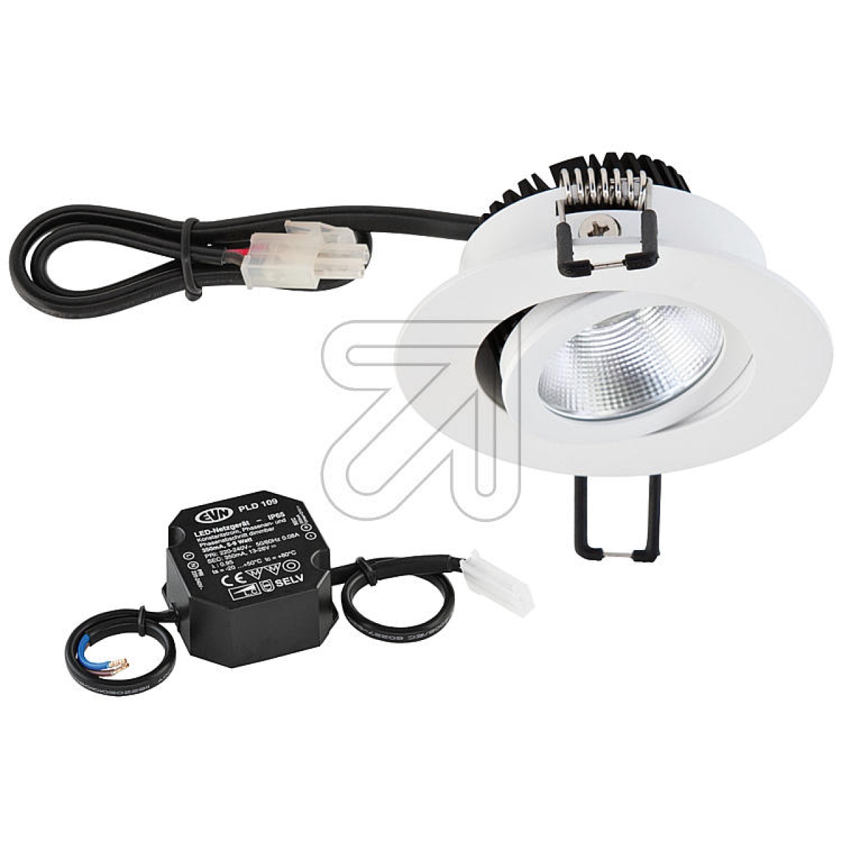 EVNPower-LED-Einbauleuchte weiß 3000K 8,4W PC20N90102Artikel-Nr: 623990