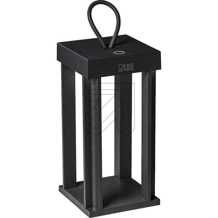 KonstsmideLED rechargeable battery lantern IP54 Cannes black 7819-750Article-No: 629280
