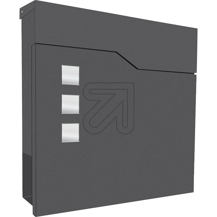 LCDLetter box with newspaper compartment graphite 3039Article-No: 629510