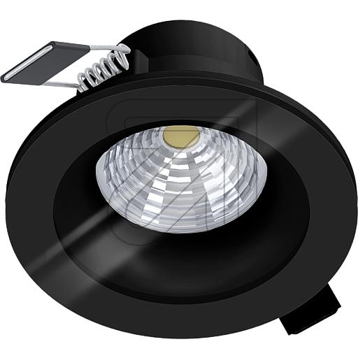 EGBLED recessed spotlight IP44 6W 4000K, black 230V, Abstrahlwinkel 70°, 99494Article-No: 640105
