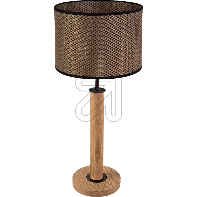 SPOT lightTextile table lamp Benita oak/brown-gold-black 7017400811552Article-No: 642570