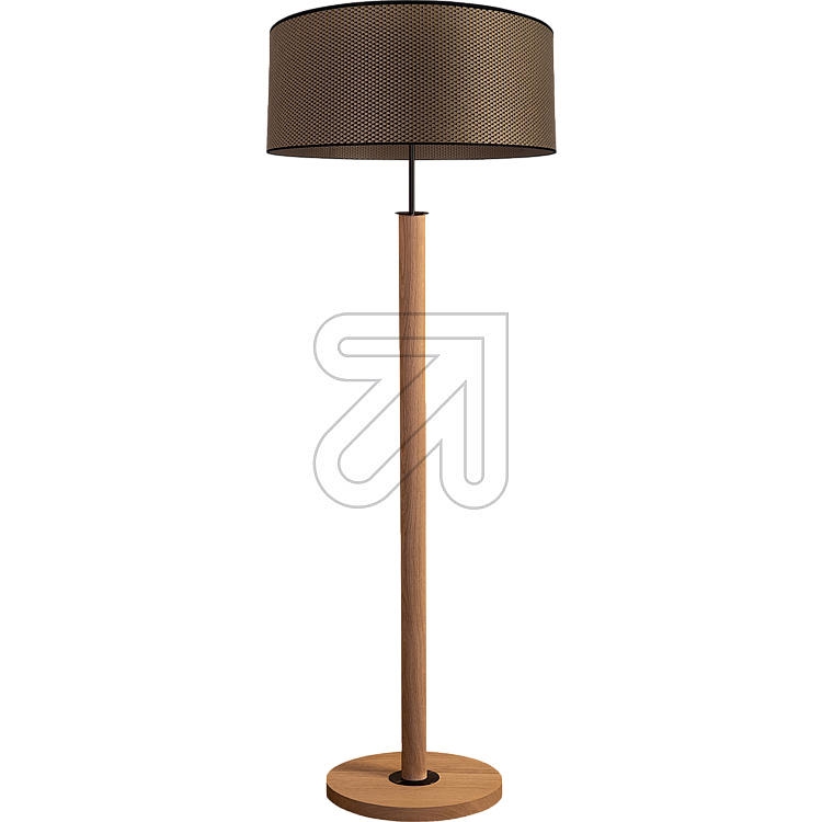 SPOT lightTextile floor lamp Benita oak/brown-gold-black 6017400611550Article-No: 642575