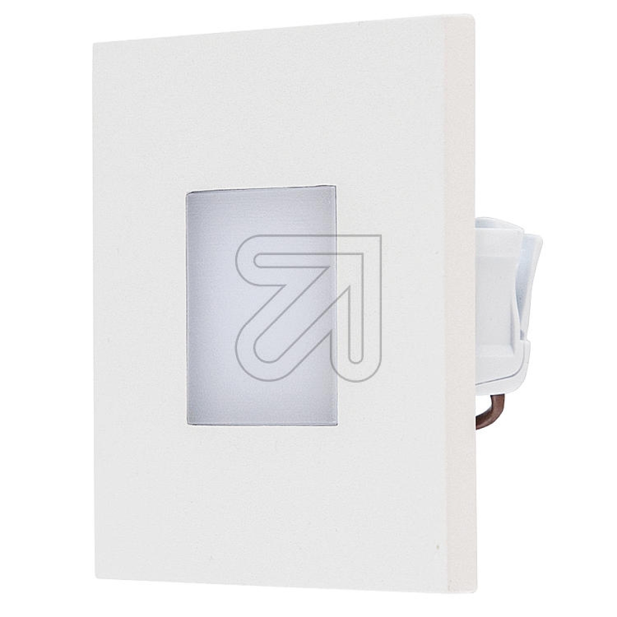 EVNLED recessed wall light IP44, 1.8W 4000K, white 230V, 65lm, stainless steel, square, LQ41840WArticle-No: 650355