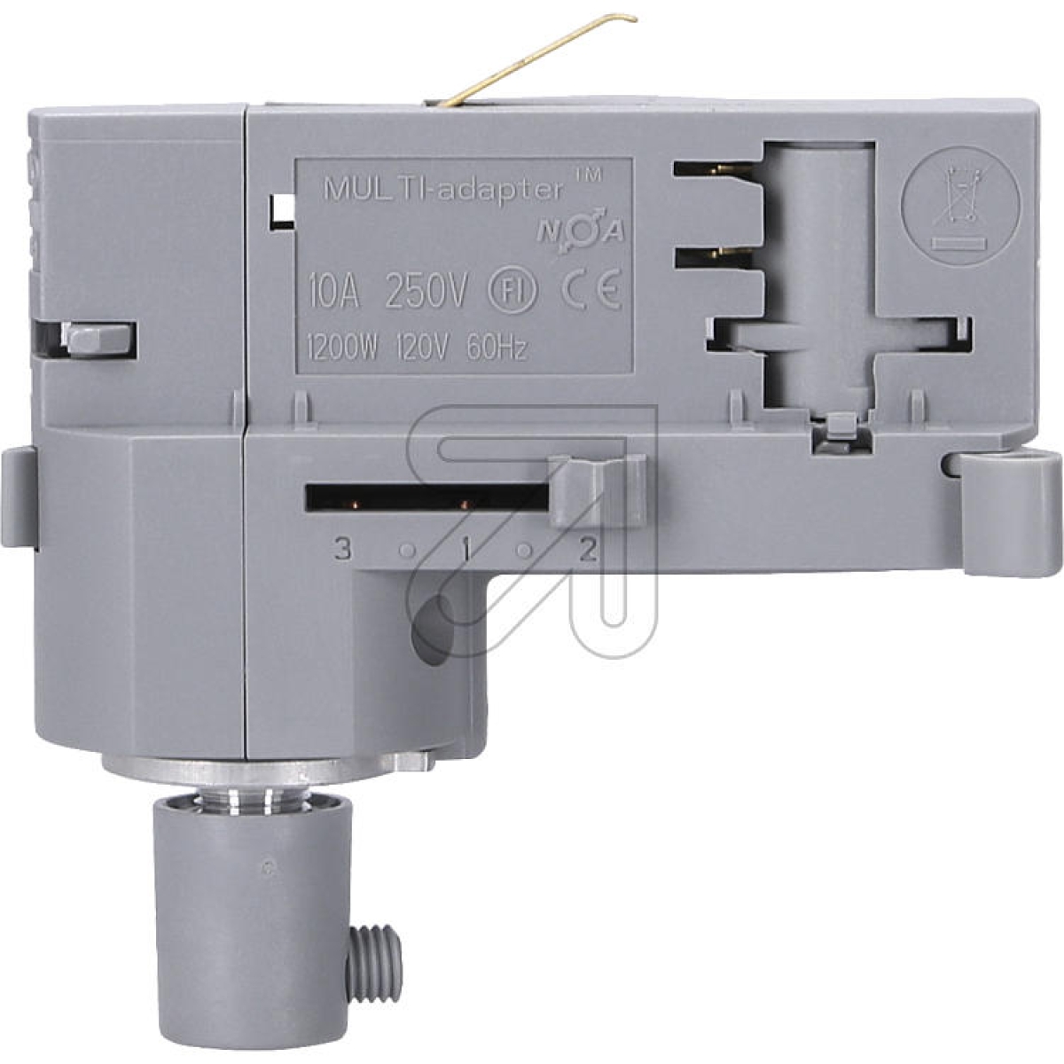 Global TracEuro adapter for 3-phase track GA100-1, gray max. 10A/100NArticle-No: 667260