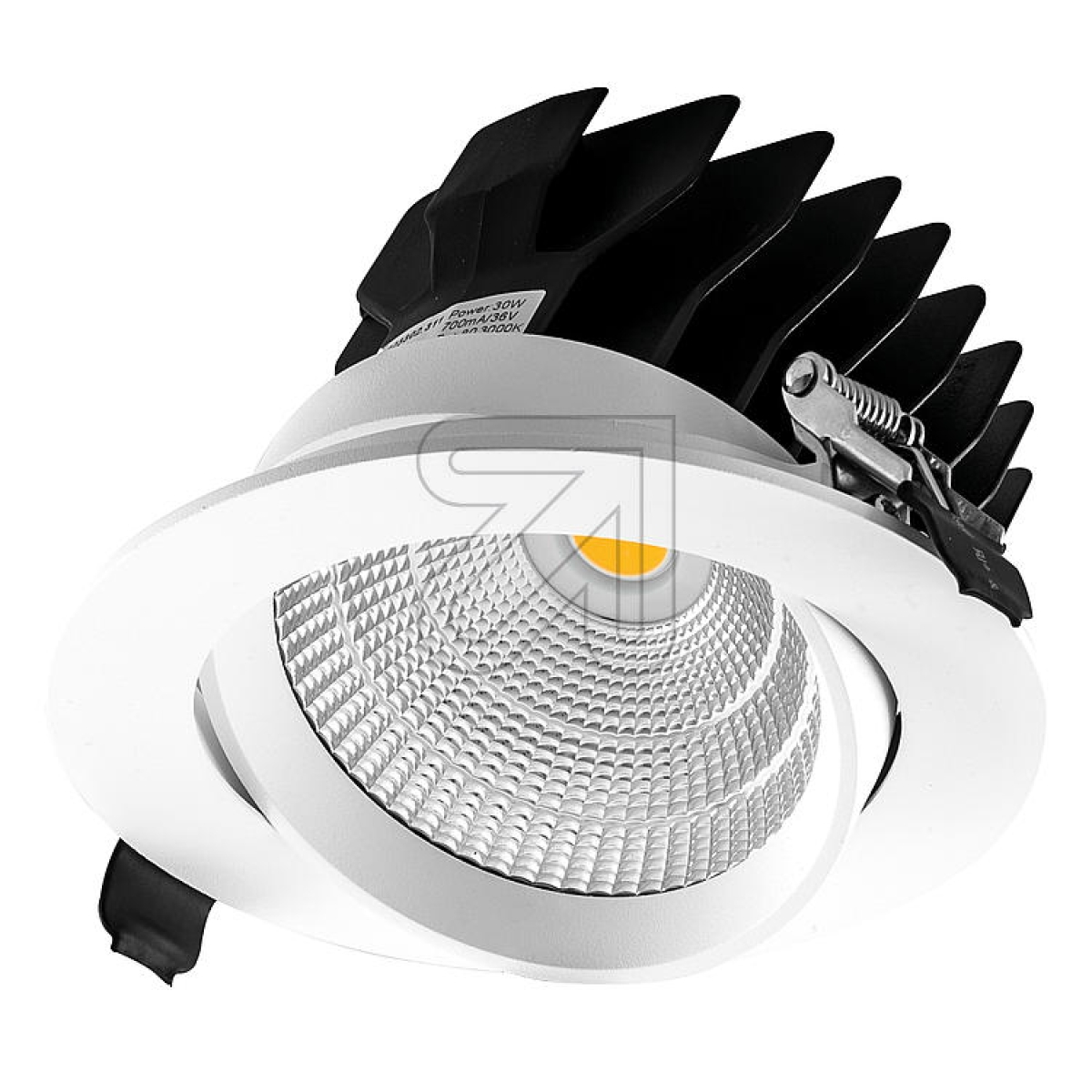 EVNLED recessed spotlight round white 3000K 27W PC20300102 swivelingArticle-No: 670105
